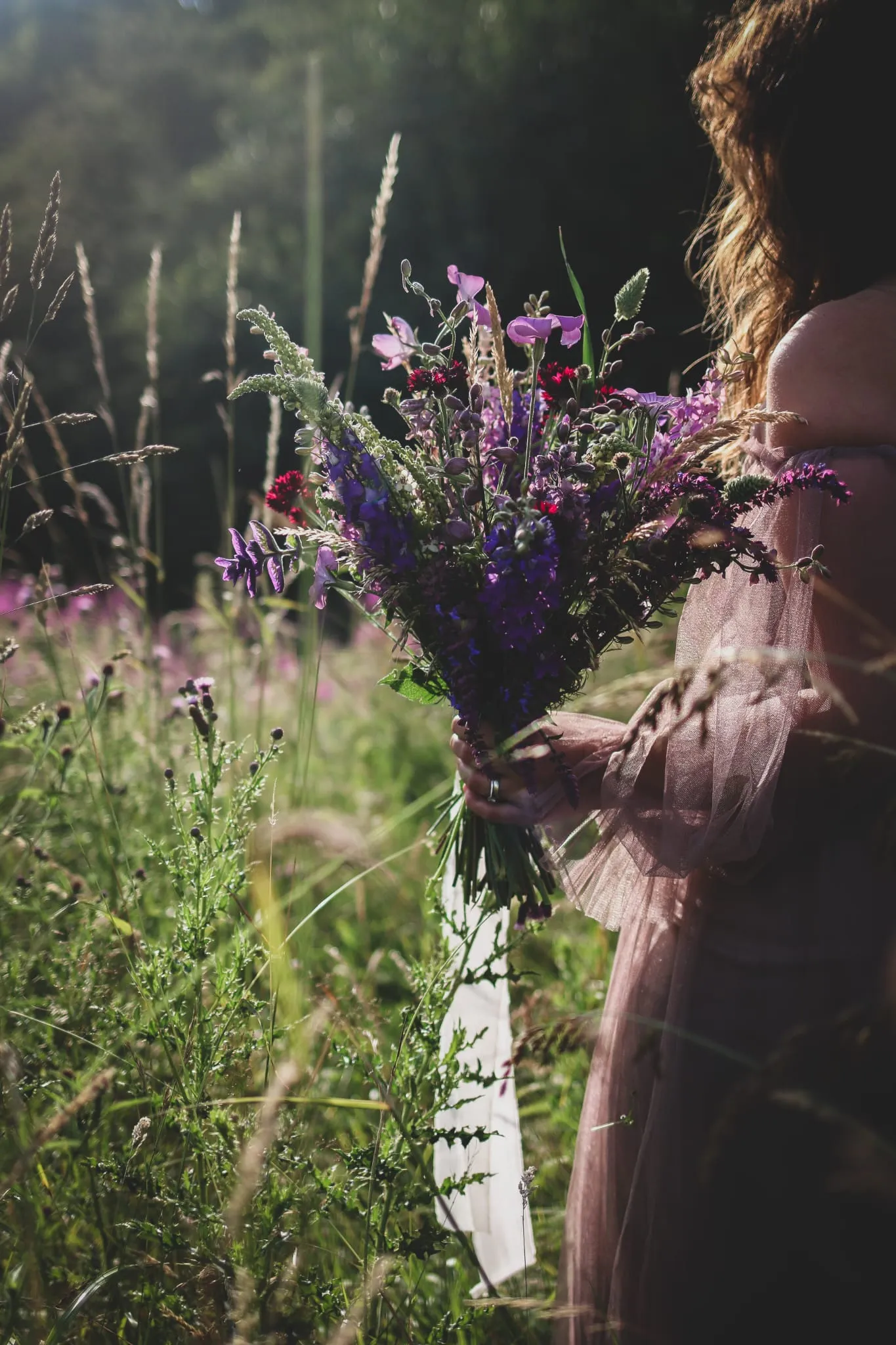 Seasonal bridal bouquet