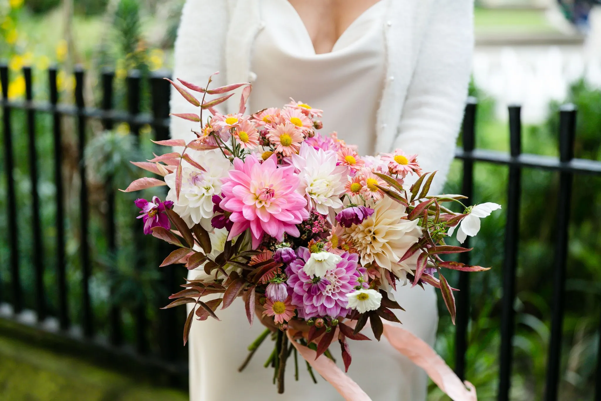 Seasonal bridal bouquet