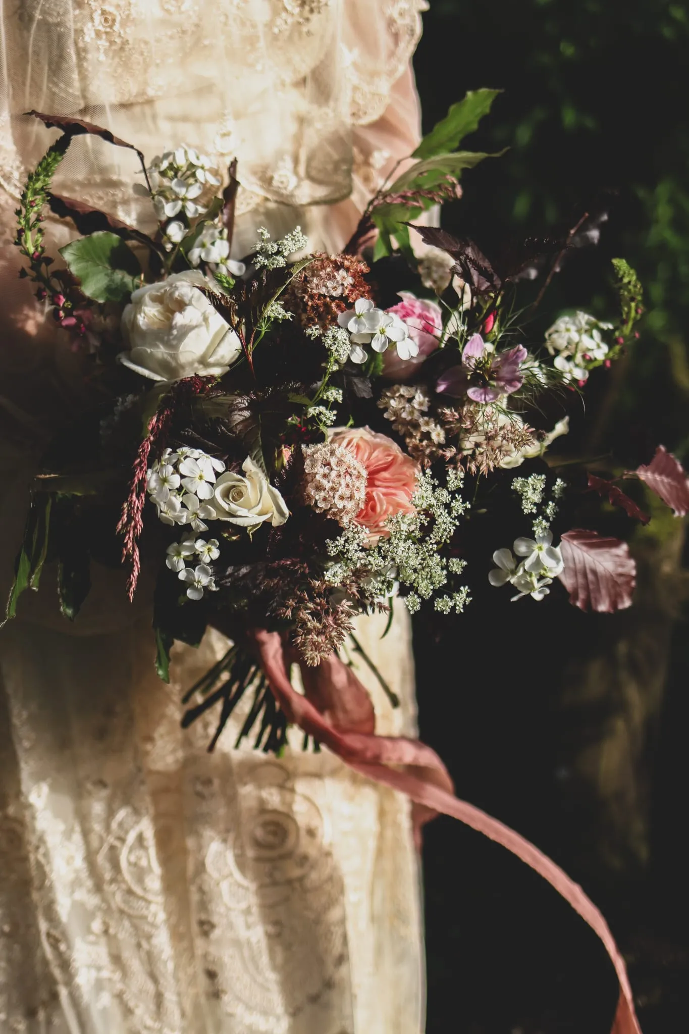 Seasonal bridal bouquet