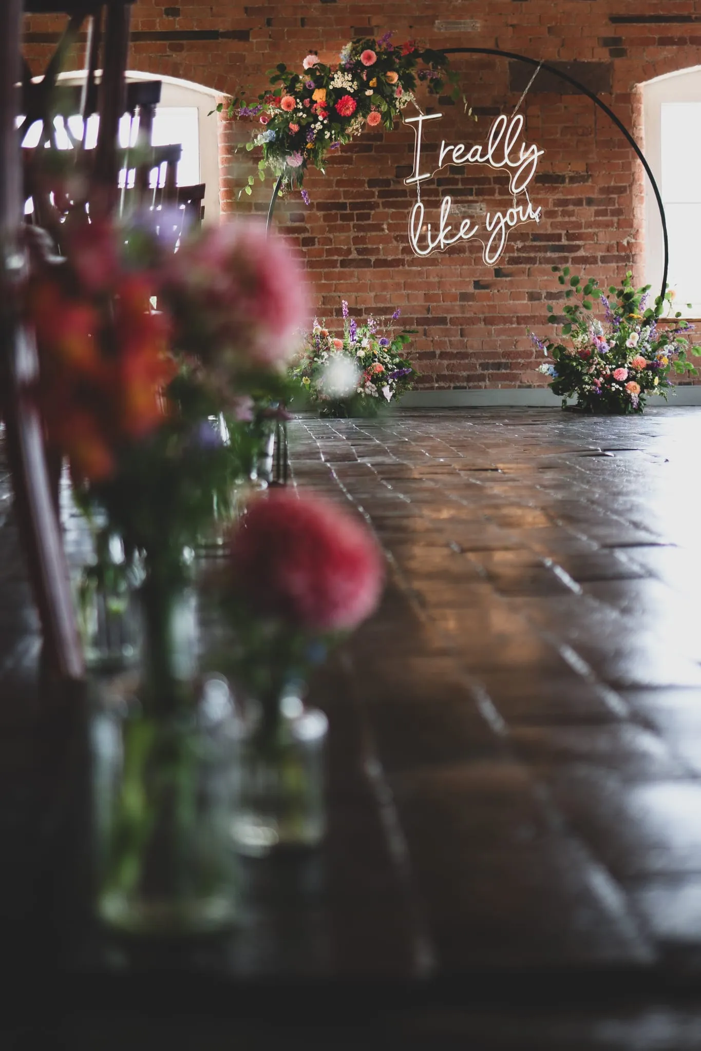 Seasonal wedding flowers