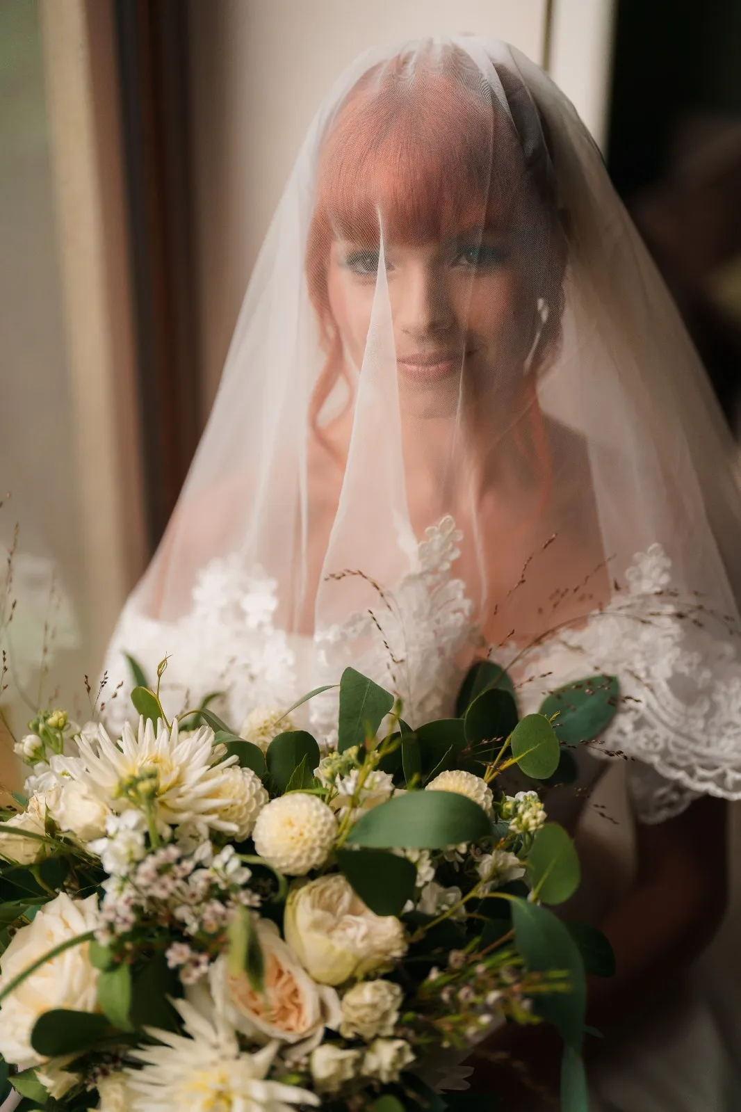 Seasonal bridal bouquet