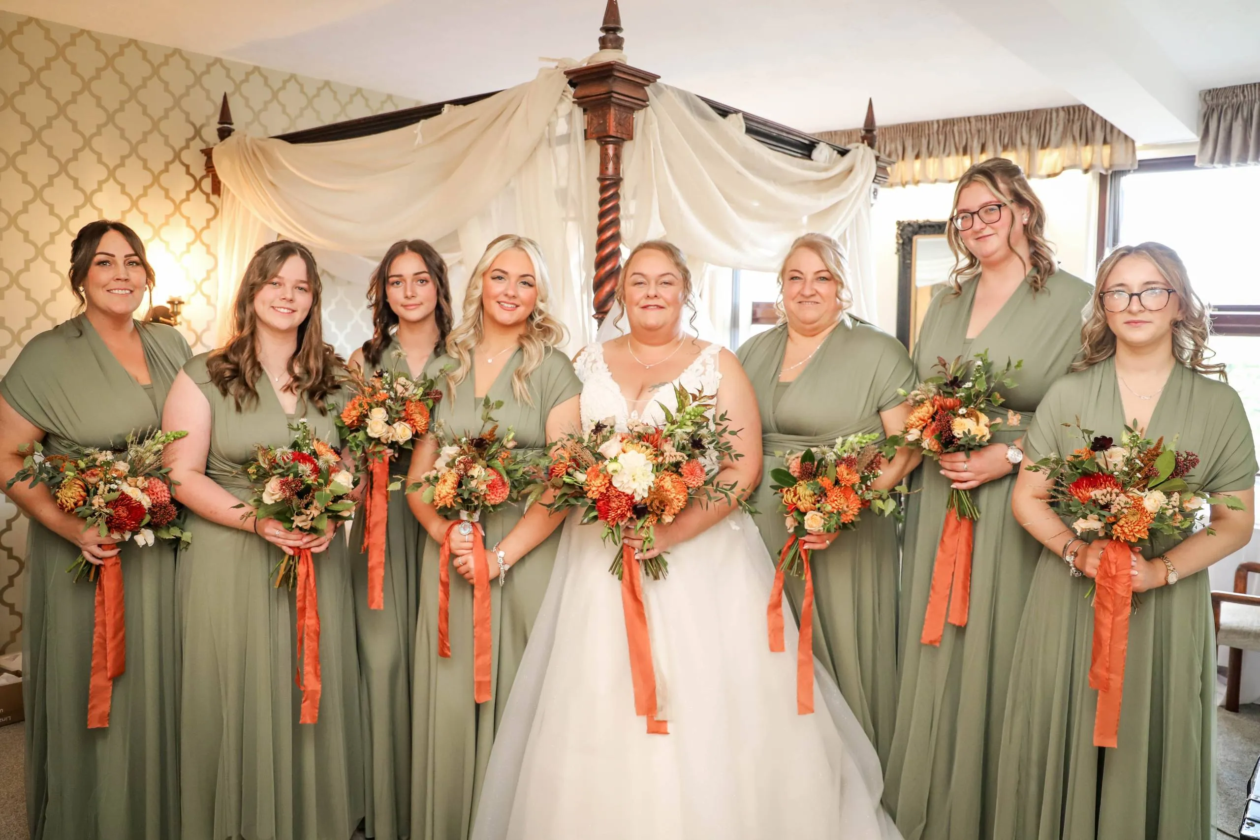 Seasonal wedding flowers