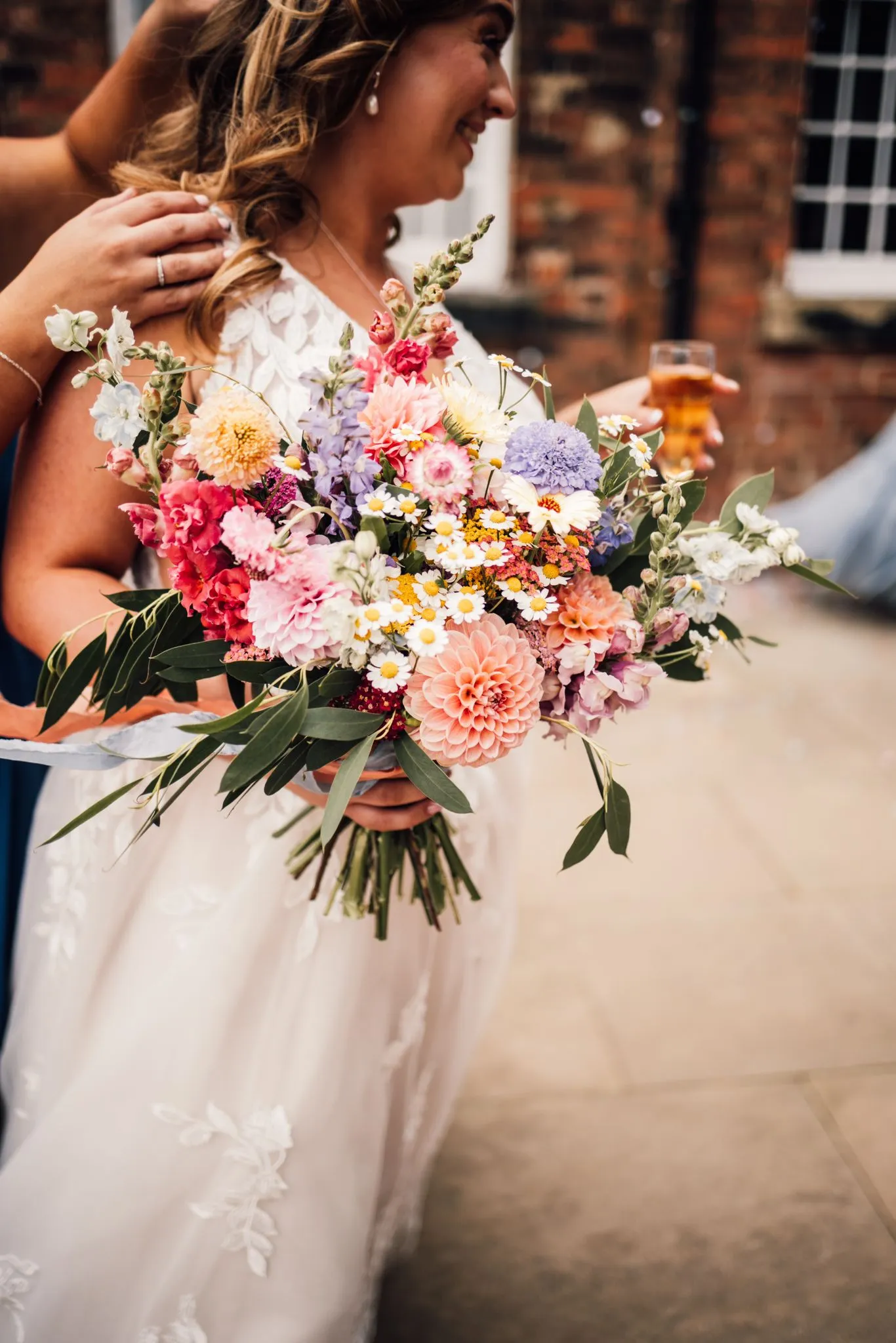 Seasonal bridal bouquet