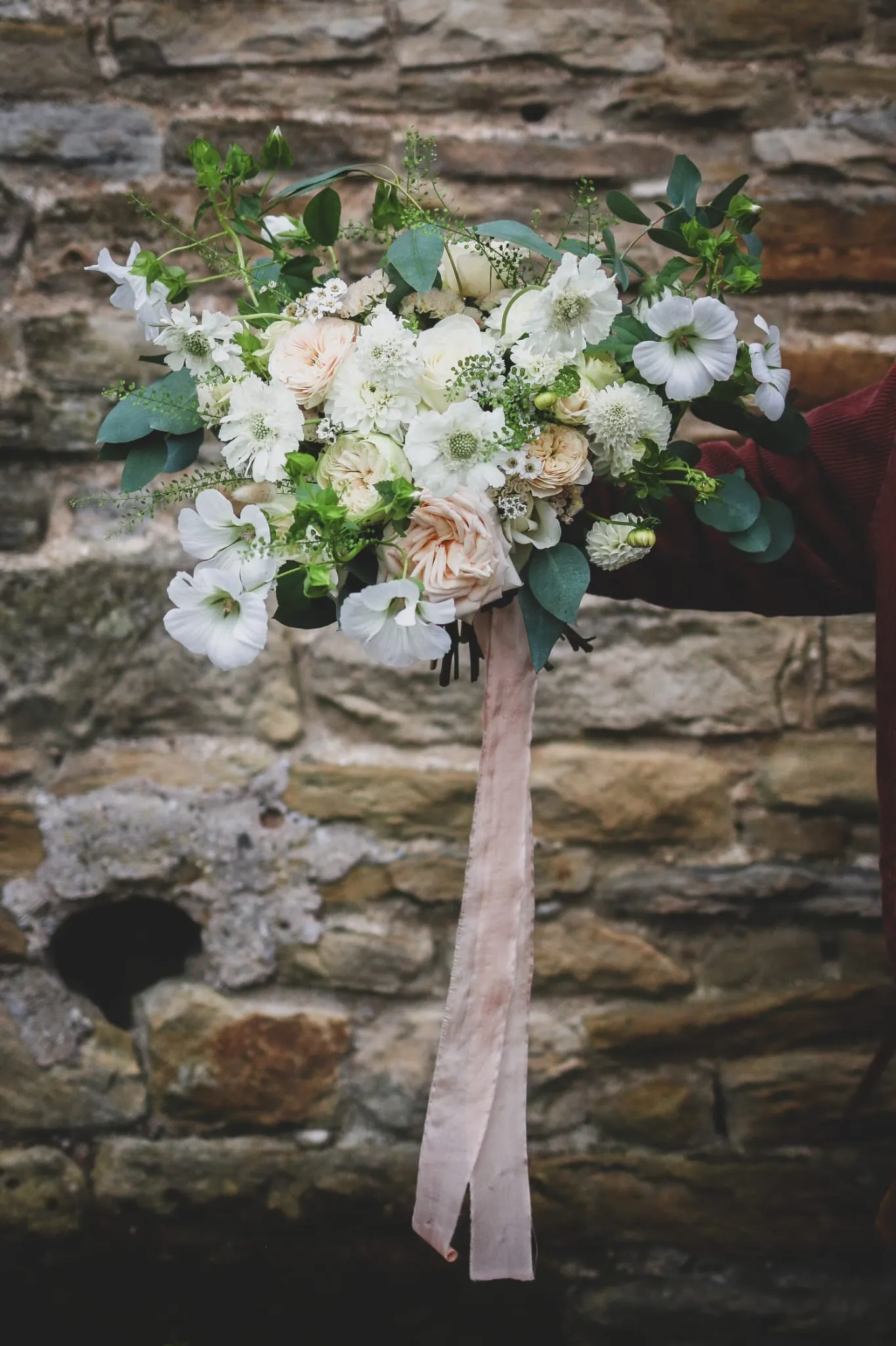 Seasonal bridal bouquet