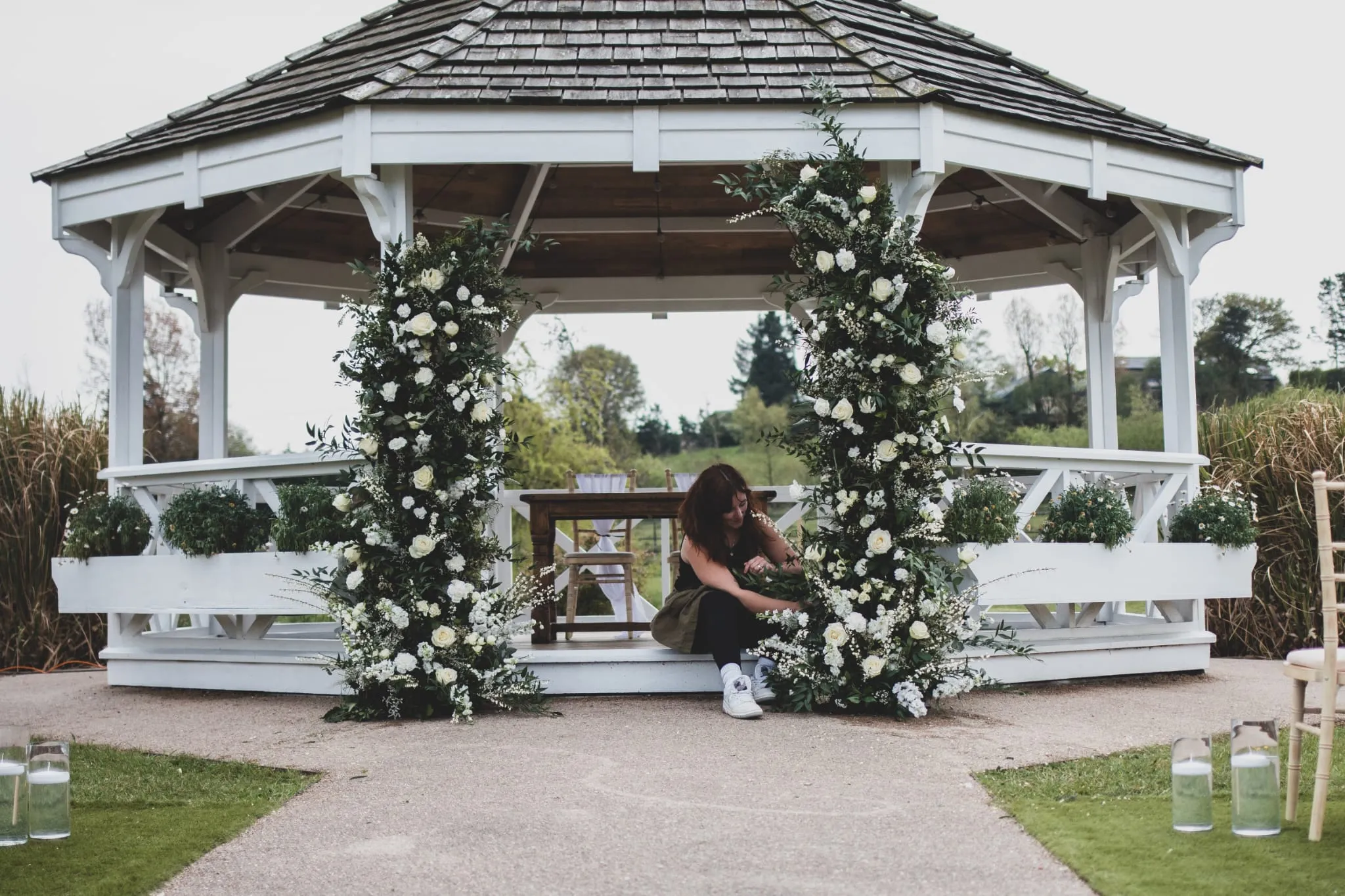 Seasonal wedding flowers