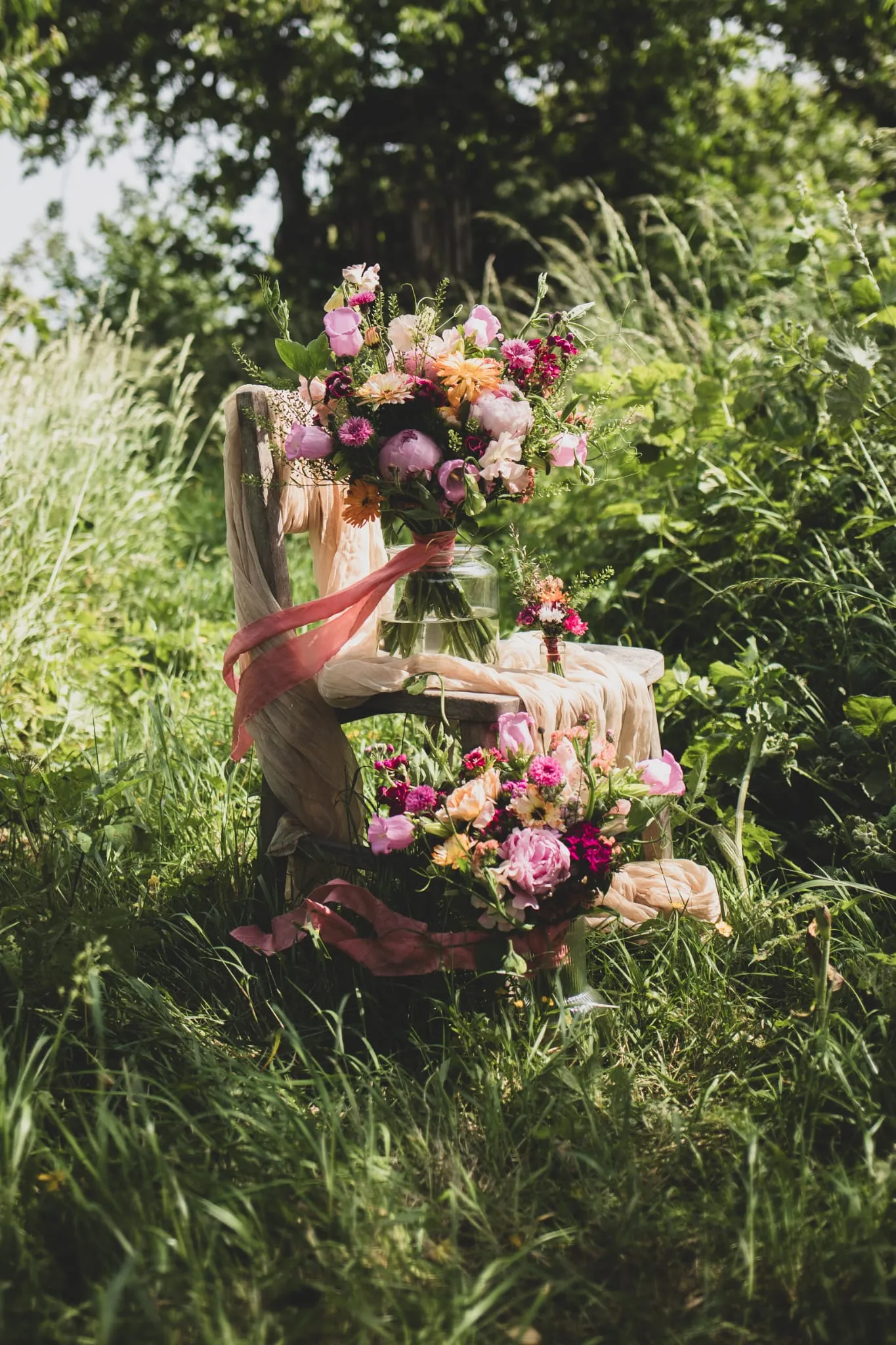 Seasonal bridal bouquet