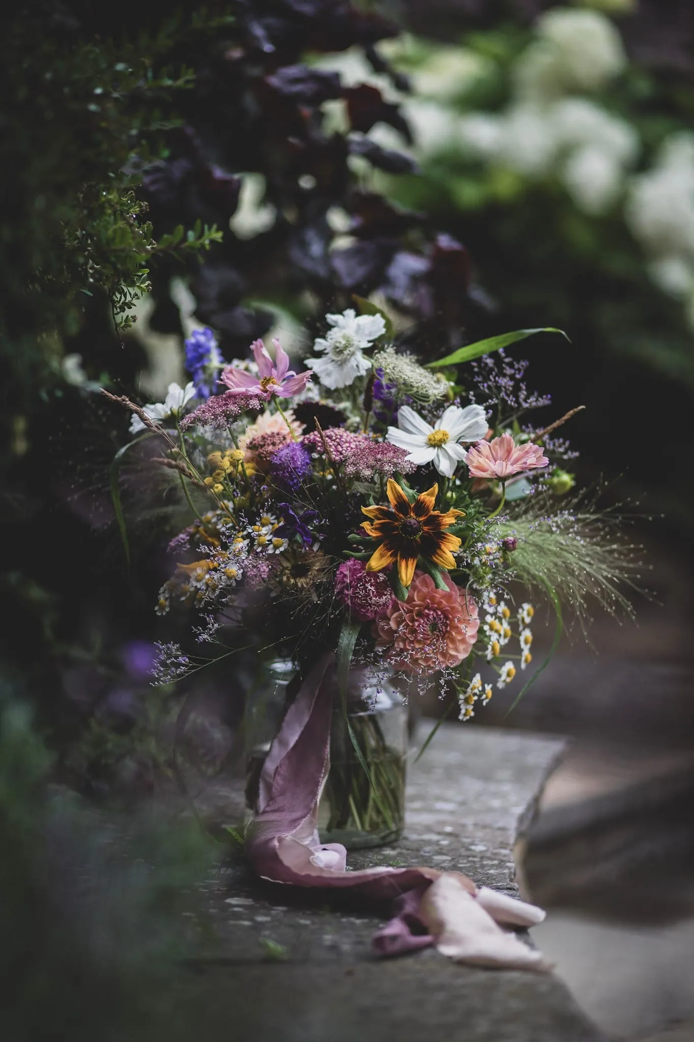 Seasonal bridal bouquet