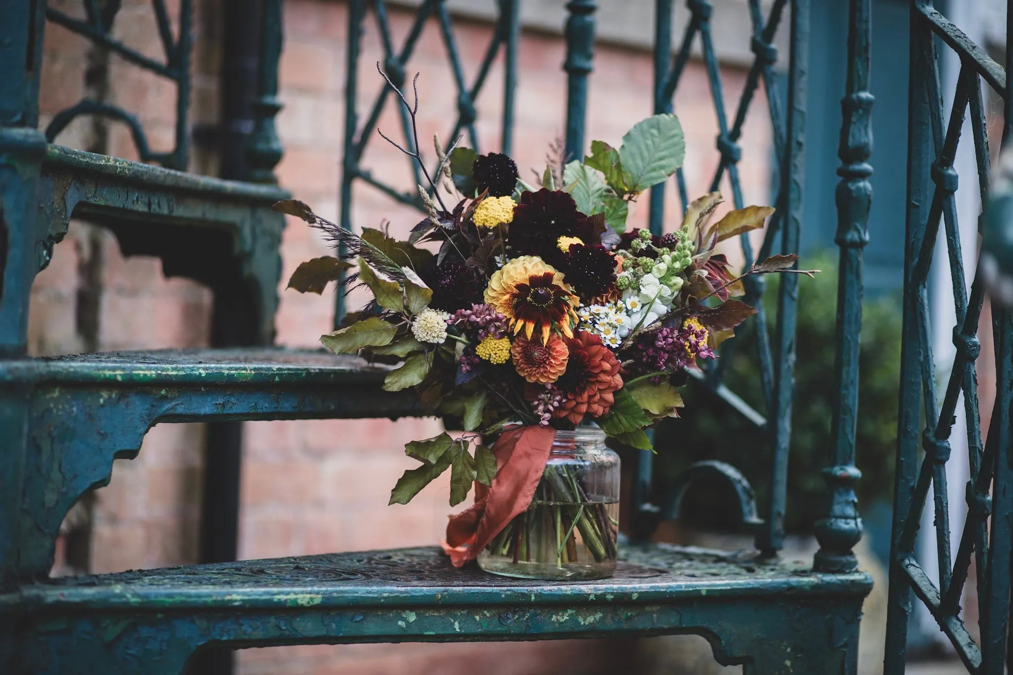 Seasonal bridal bouquet
