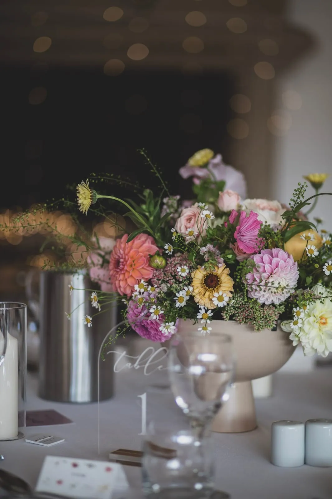 Seasonal wedding flowers