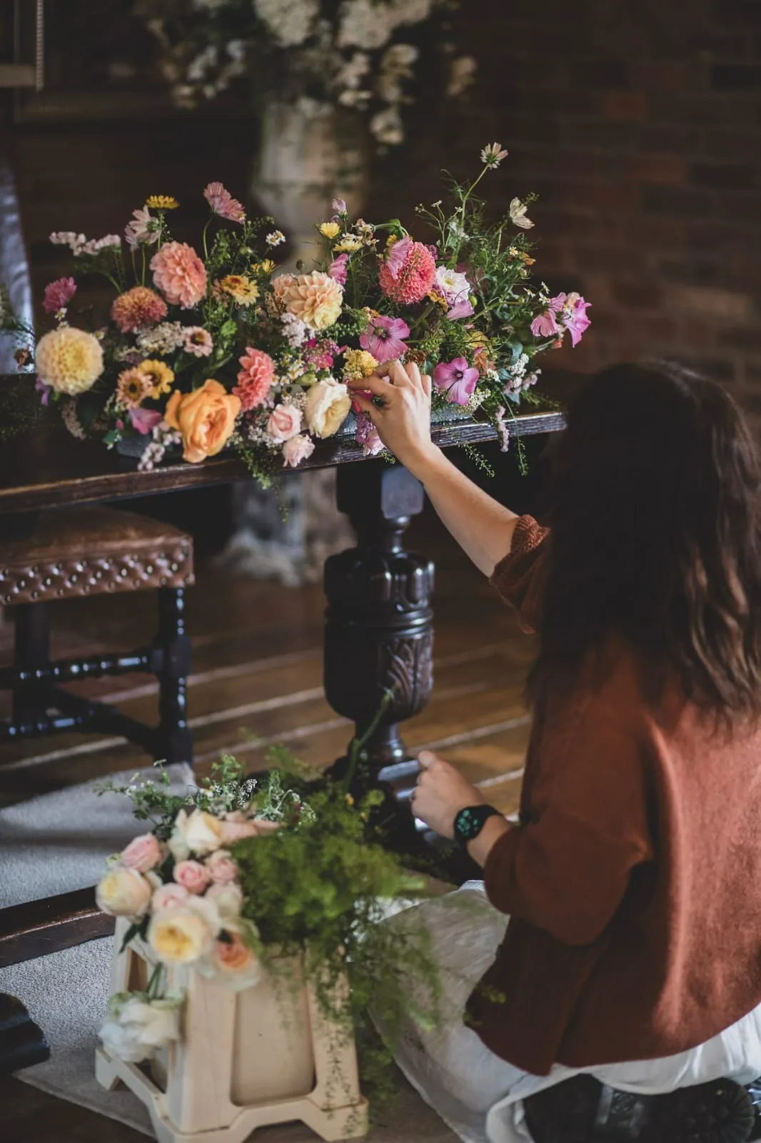 Seasonal wedding flowers