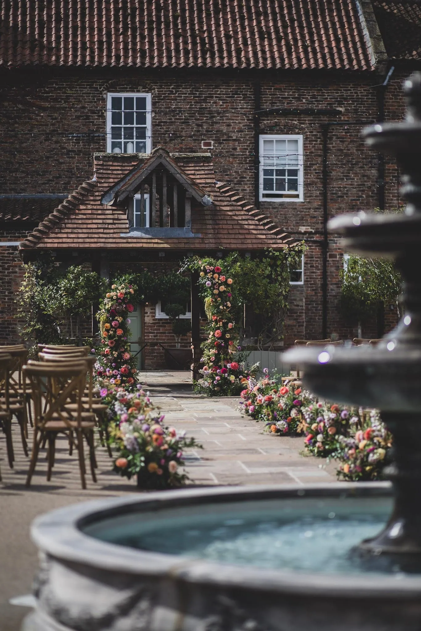 Seasonal wedding flowers