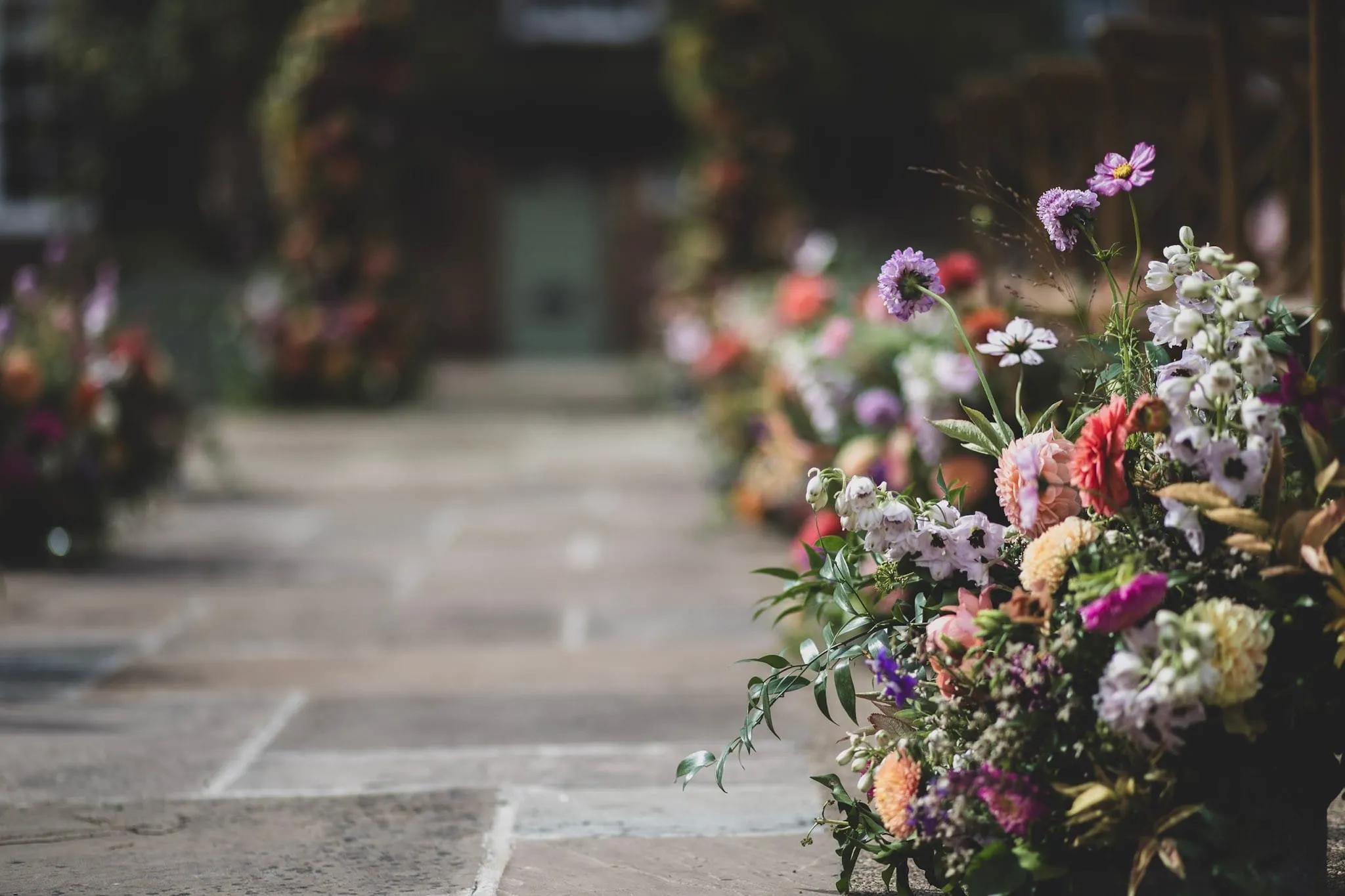 Seasonal wedding flowers