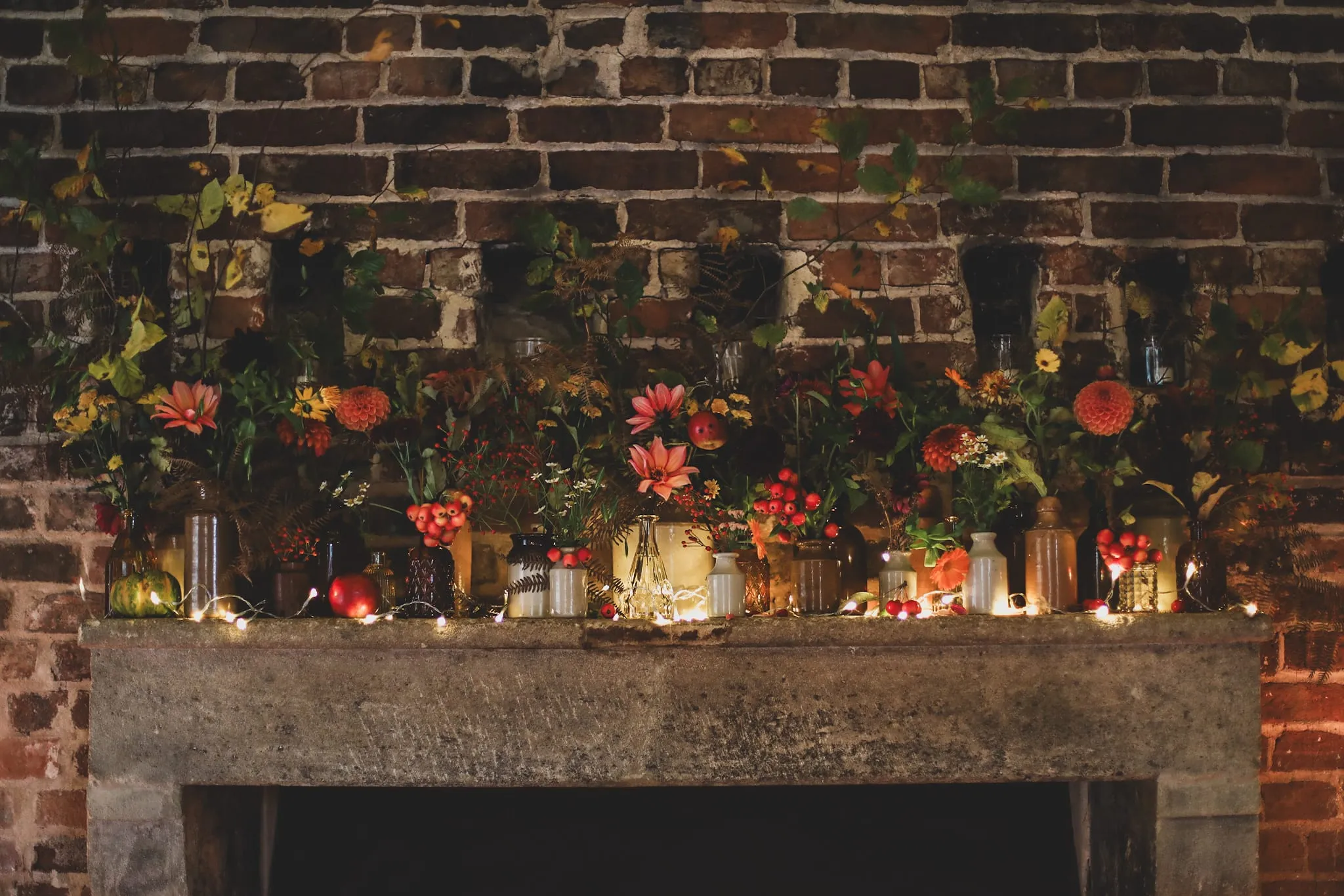 Seasonal wedding flowers
