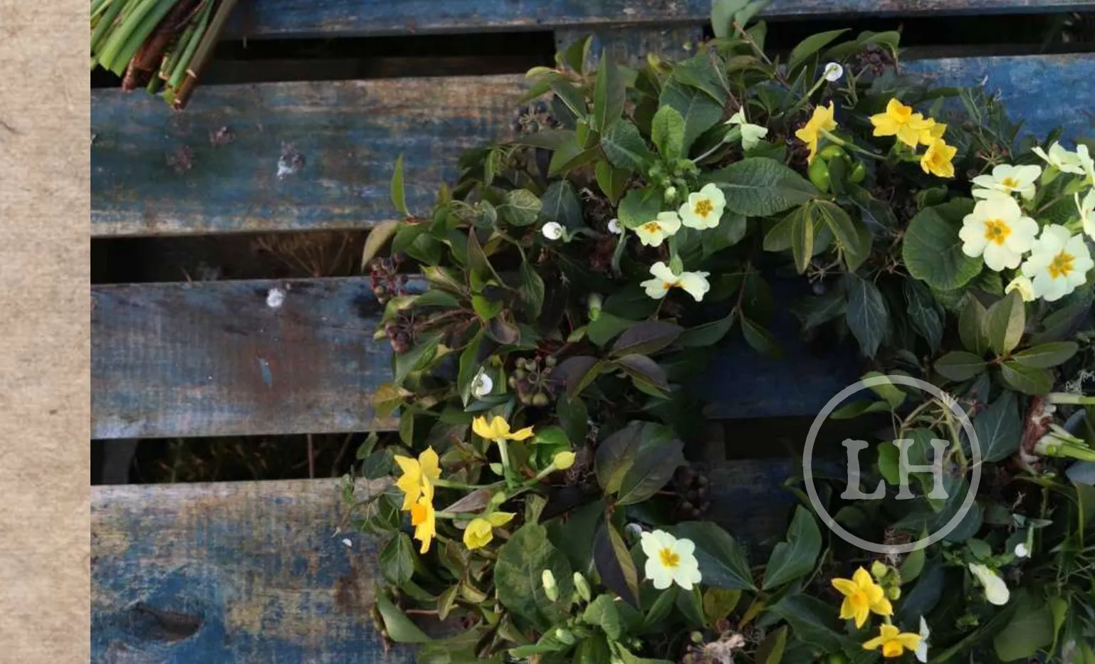 Spring farewell wreath